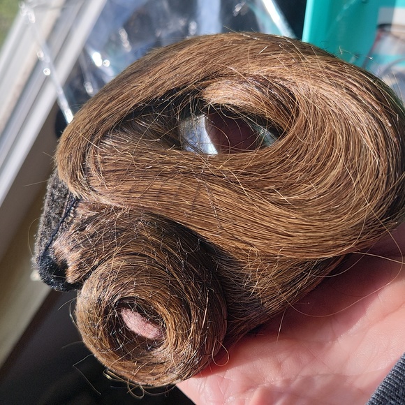 Mirmid 100% Human Hair Ponytail & Wave Lashes kit ☆ Brand New in box ☆ Brown ☆ - Picture 10 of 17